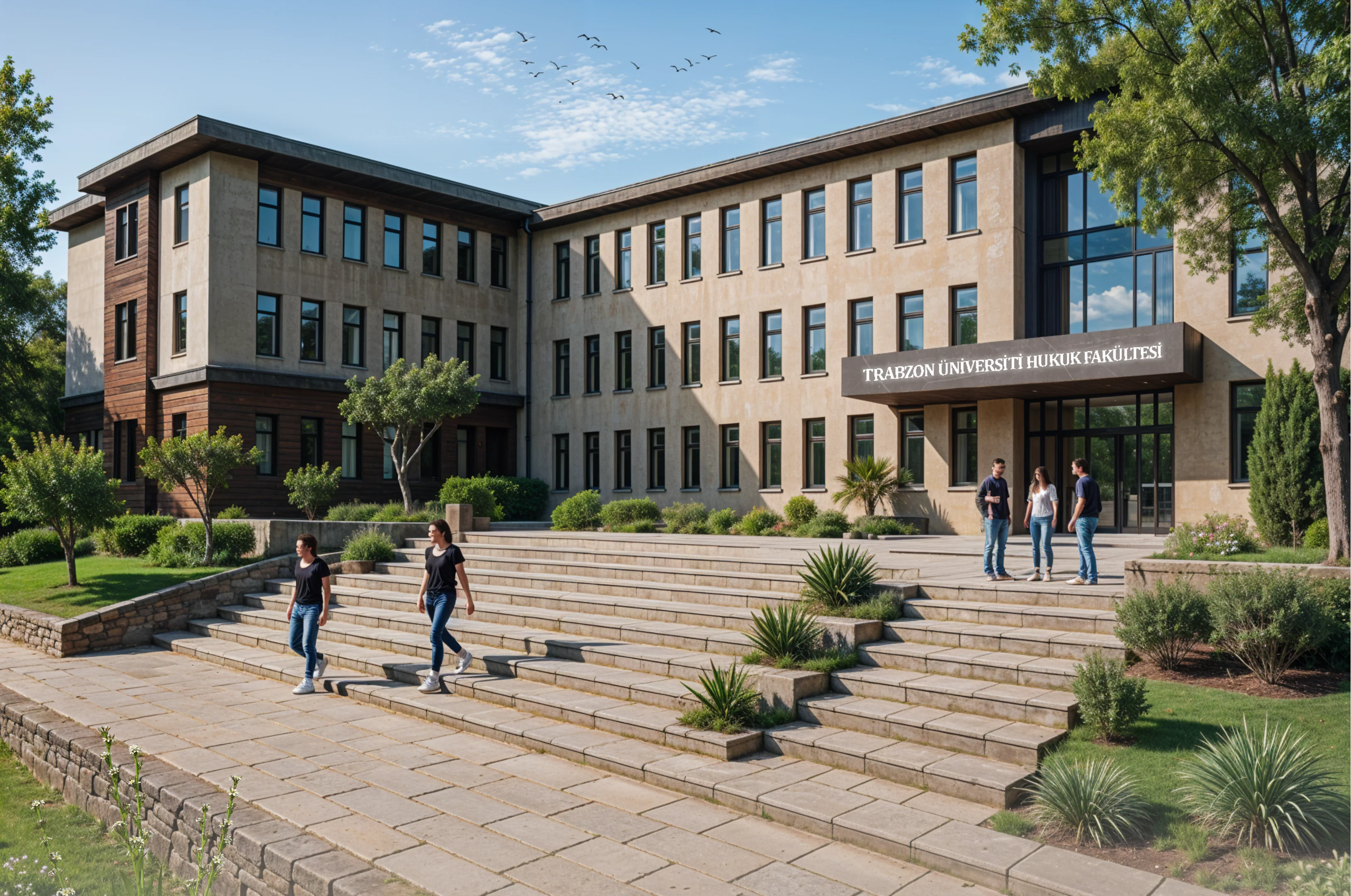 Trabzon Üniversitesi Hukuk Fakultesi - Eğitim Binaları Projesi - Yükseliş İnşaat